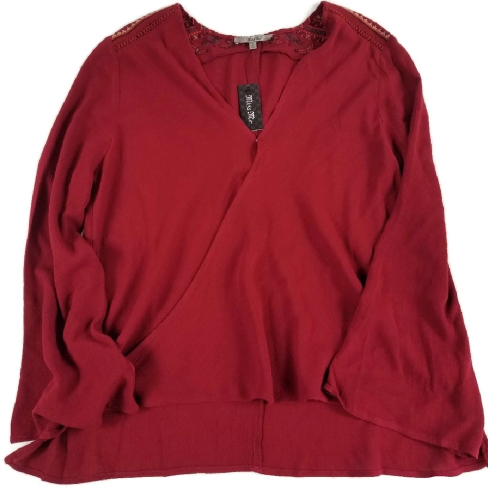 Miss Me Rust Blouse Size Small